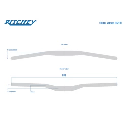 RITCHEY WCS Trail Low Rizer Cintre Vtt Rise 20 Mm -Pas Cher Vélo Magasin 094A2B4CDEFF8D300D4E37DDC1E05404