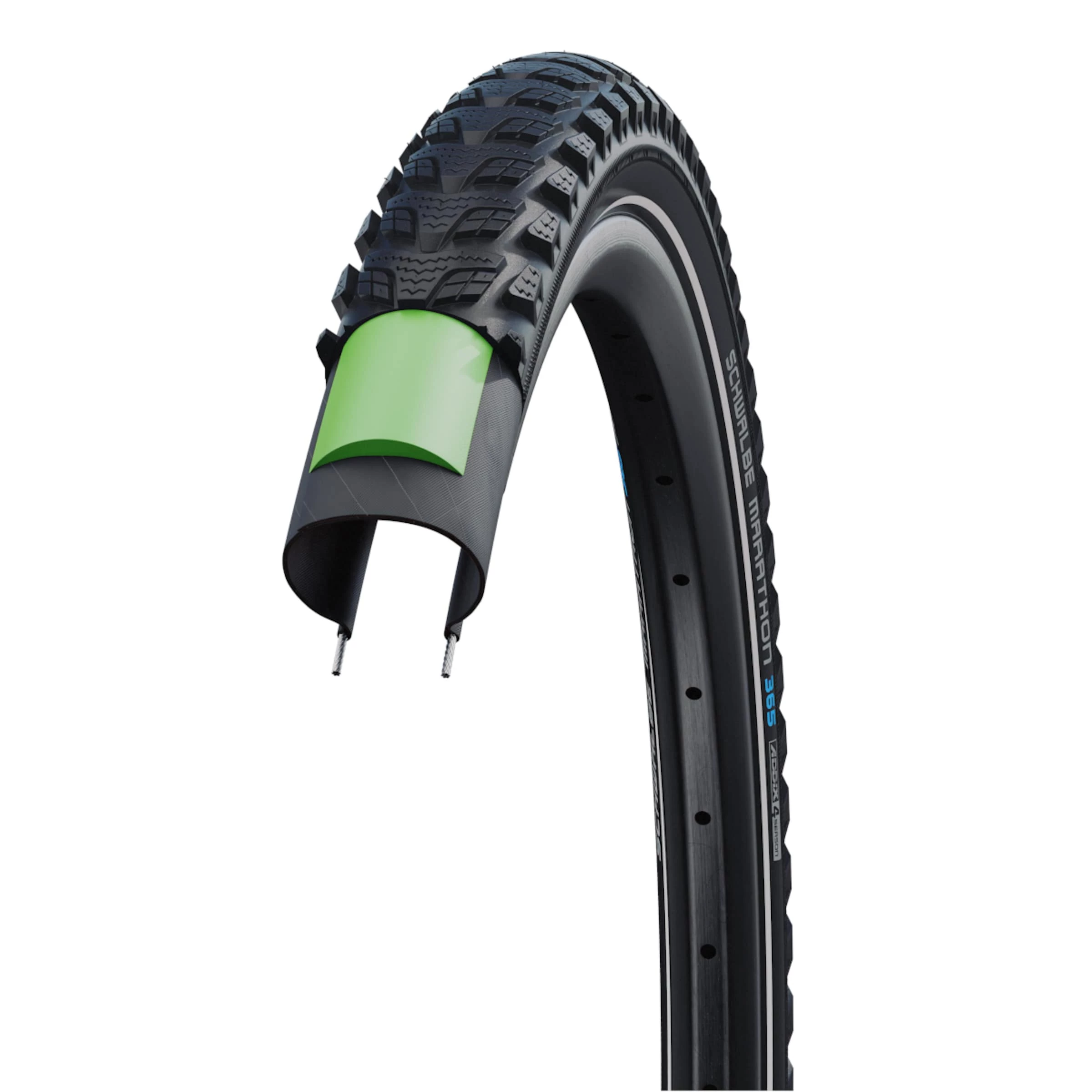 Schwalbe MARATHON 365 Performance GreenGuard Pneu Tout Temps E-50 6 Schwalbe MARATHON 365 Performance GreenGuard Pneu Tout Temps E-50 – Image 4